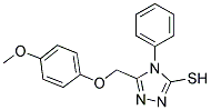 5-[(4-METHOXYPHENOXY)METHYL]-4-PHENYL-4H-1,2,4-TRIAZOLE-3-THIOL Struktur