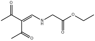 ETHYL 2-[(2-ACETYL-3-OXO-1-BUTENYL)AMINO]ACETATE Struktur