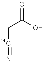 CYANOACETIC ACID, [CYANO-14C]- Struktur