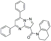 (3,4-DIHYDROQUINOLIN-1(2H)-YL)(5,7-DIPHENYLPYRAZOLO[1,5-A]PYRIMIDIN-3-YL)METHANONE Struktur