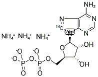 ADENOSINE 5'-DIPHOSPHATE, TRIAMMONIUM SALT, [8-14C]- Struktur