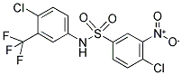 N1-[4-CHLORO-3-(TRIFLUOROMETHYL)PHENYL]-4-CHLORO-3-NITRO-1-BENZENESULFONAMIDE Struktur