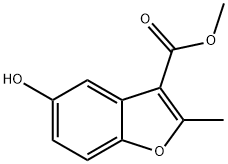 5-HYDROXY-2-METHYL-BENZOFURAN-3-CARBOXYLIC ACID METHYL ESTER Struktur