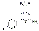 4-(4-CHLOROPHENYL)-6-(TRIFLUOROMETHYL)PYRIMIDIN-2-AMINE Struktur