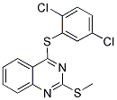 2,5-DICHLOROPHENYL 2-(METHYLSULFANYL)-4-QUINAZOLINYL SULFIDE Struktur