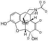 MORPHINE-D6 Struktur