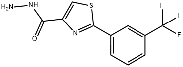 2-[3-(TRIFLUOROMETHYL)PHENYL]-1,3-THIAZOLE-4-CARBOHYDRAZIDE Struktur