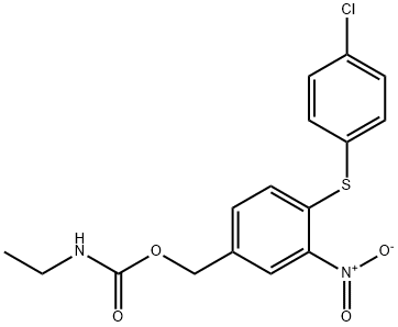 4-[(4-CHLOROPHENYL)SULFANYL]-3-NITROBENZYL N-ETHYLCARBAMATE Struktur