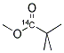 METHYL PIVALATE, [1-14C] Struktur