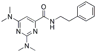 2,6-BIS(DIMETHYLAMINO)-N-(2-PHENYLETHYL)PYRIMIDINE-4-CARBOXAMIDE Struktur