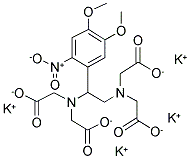 1-(4,5-DIMETHOXY-2-NITROPHENYL)-1,2-DIAMINOETHANE-N,N,N',N'-TETRAACETIC ACID, TETRAPOTASSIUM SALT Struktur