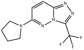 6-(1-PYRROLIDINYL)-3-(TRIFLUOROMETHYL)[1,2,4]TRIAZOLO[4,3-B]PYRIDAZINE Struktur