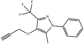 5-METHYL-1-PHENYL-3-(TRIFLUOROMETHYL)-1H-PYRAZOL-4-YL 2-PROPYNYL ETHER Struktur