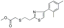 METHYL 2-((2-[4-(2,4-DIMETHYLPHENYL)-1,3-THIAZOL-2-YL]ETHYL)THIO)ACETATE Struktur