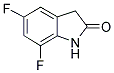 5,7-DIFLUORO-1,3-DIHYDRO-2H-INDOL-2-ONE Struktur