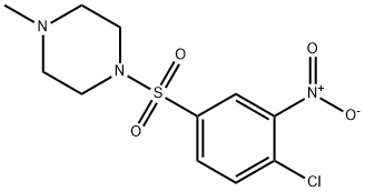 1-[(4-CHLORO-3-NITROPHENYL)SULFONYL]-4-METHYLPIPERAZINE Struktur