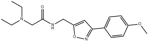 2-(DIETHYLAMINO)-N-([3-(4-METHOXYPHENYL)-5-ISOXAZOLYL]METHYL)ACETAMIDE Struktur