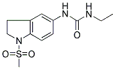 N-[2,3-DIHYDRO-1-(METHYLSULPHONYL)-(1H)-INDOL-5-YL]-N'-ETHYLUREA Struktur