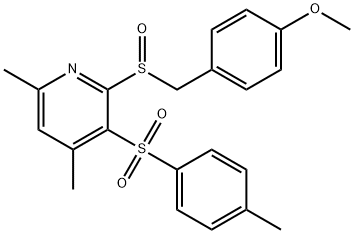 2-[(4-METHOXYBENZYL)SULFINYL]-4,6-DIMETHYL-3-PYRIDINYL 4-METHYLPHENYL SULFONE Struktur