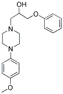 1-[4-(4-METHOXYPHENYL)PIPERAZINO]-3-PHENOXY-2-PROPANOL Struktur