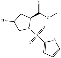 METHYL 4-CHLORO-1-(2-THIENYLSULFONYL)-2-PYRROLIDINECARBOXYLATE Struktur