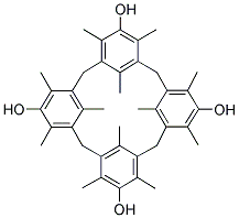 3,5,7,10,12,14,17,19,21,24,26,28-DODECAMETHYL[1.1.1.1]METACYCLOPHANE-4,11,18,25-TETROL Struktur