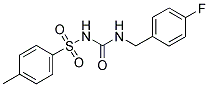 N-{[(4-FLUOROBENZYL)AMINO]CARBONYL}-4-METHYLBENZENESULFONAMIDE Struktur