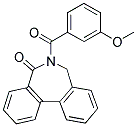 6-(3-METHOXYBENZOYL)-6,7-DIHYDRO-5H-DIBENZO[C,E]AZEPIN-5-ONE Struktur