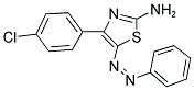 4-(4-CHLOROPHENYL)-5-(PHENYLDIAZENYL)-1,3-THIAZOL-2-YLAMINE Struktur