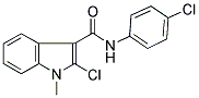 2-CHLORO-N-(4-CHLOROPHENYL)-1-METHYL-1H-INDOLE-3-CARBOXAMIDE Struktur