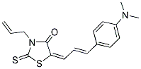 (5E)-3-ALLYL-5-{(2E)-3-[4-(DIMETHYLAMINO)PHENYL]PROP-2-ENYLIDENE}-2-THIOXO-1,3-THIAZOLIDIN-4-ONE Struktur