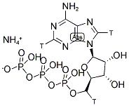 [2,5',8-3H]ADENOSINE 5'-TRIPHOSPHATE, AMMONIUM SALT Struktur