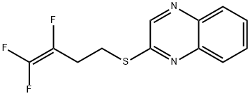 2-QUINOXALINYL 3,4,4-TRIFLUORO-3-BUTENYL SULFIDE Struktur