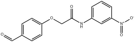 2-(4-FORMYL-PHENOXY)-N-(3-NITRO-PHENYL)-ACETAMIDE Struktur