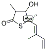 (5R)-4-HYDROXY-3,5-DIMETHYL-5-[(1E)-2-METHYL-1,3-BUTADIENYL]-2(5H)-THIOPHENONE Struktur