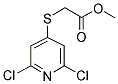 2-[(2,6-DICHLOROPYRIDIN-4-YL)THIO]ACETIC ACID, METHYL ESTER Struktur