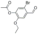 ACETIC ACID 5-BROMO-2-ETHOXY-4-FORMYL-PHENYL ESTER Struktur