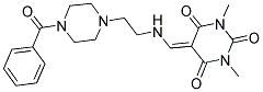 5-((2-(4-BENZOYLPIPERAZIN-1-YL)ETHYLAMINO)METHYLENE)-1,3-DIMETHYLPYRIMIDINE-2,4,6(1H,3H,5H)-TRIONE Struktur