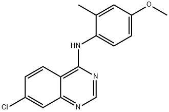 7-CHLORO-N-(4-METHOXY-2-METHYLPHENYL)-4-QUINAZOLINAMINE Struktur