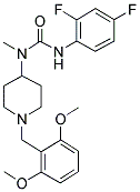 N-(2,4-DIFLUOROPHENYL)-N'-[1-(2,6-DIMETHOXYBENZYL)PIPERIDIN-4-YL]-N'-METHYLUREA Struktur