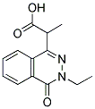 2-(3-ETHYL-4-OXO-3,4-DIHYDRO-PHTHALAZIN-1-YL)-PROPIONIC ACID Struktur