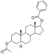 BENZOIC ACID 3-ACETOXY-10,13-DIMETHYL-HEXADECAHYDRO-CYCLOPENTA[A]PHENANTHREN-17-YL ESTER Struktur