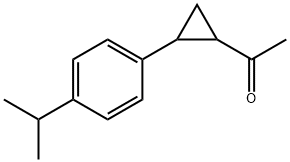 1-[2-(4-ISOPROPYLPHENYL)CYCLOPROPYL]-1-ETHANONE Struktur