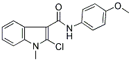 2-CHLORO-N-(4-METHOXYPHENYL)-1-METHYL-1H-INDOLE-3-CARBOXAMIDE Struktur