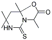 3,7,7,8A-TETRAMETHYL-5-THIOXO-TETRAHYDRO-OXAZOLO[3,2-C]PYRIMIDIN-2-ONE Struktur