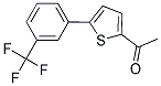 1-(5-[3-(TRIFLUOROMETHYL)PHENYL]-2-THIENYL)ETHANONE Struktur