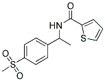 N-[1-[4-(METHYLSULPHONYL)PHENYL]ETHYL]THIOPHENE-2-CARBOXAMIDE Struktur