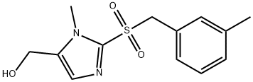 (1-METHYL-2-[(3-METHYLBENZYL)SULFONYL]-1H-IMIDAZOL-5-YL)METHANOL Struktur