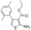 2-AMINO-4-(2,5-DIMETHYL-PHENYL)-THIOPHENE-3-CARBOXYLIC ACID ETHYL ESTER Struktur