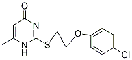 2-([2-(4-CHLOROPHENOXY)ETHYL]THIO)-6-METHYLPYRIMIDIN-4(1H)-ONE Struktur